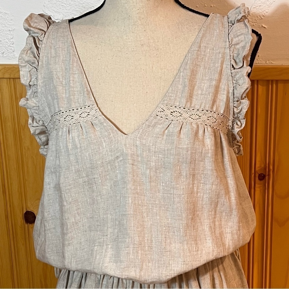 Joslin Gracie Cotton Crochet Maxi Dress Sz-US 6/AU 10 - Picture 5 of 14